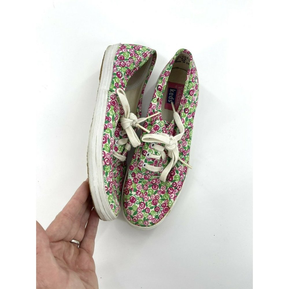 KEDS Lilly Pulitzer Rosebud Sneakers Women's Size 7 Medium EUC